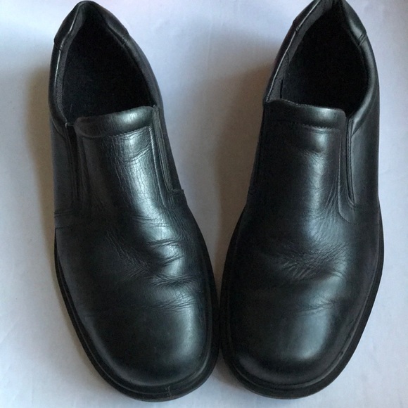 Ecco Mens Leather Loafers Size 43 Euro 